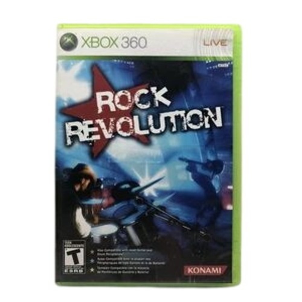 Rock Revolution Xbox 360 Konami Music Rhythm Game CIB Complete All Small Things
